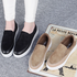 [GIRLS GOOB] Women's Casual Comfort Sneakers, Loafers Fashion Shoes, Synthetic Leather + Suede + Band - Made in KOREA